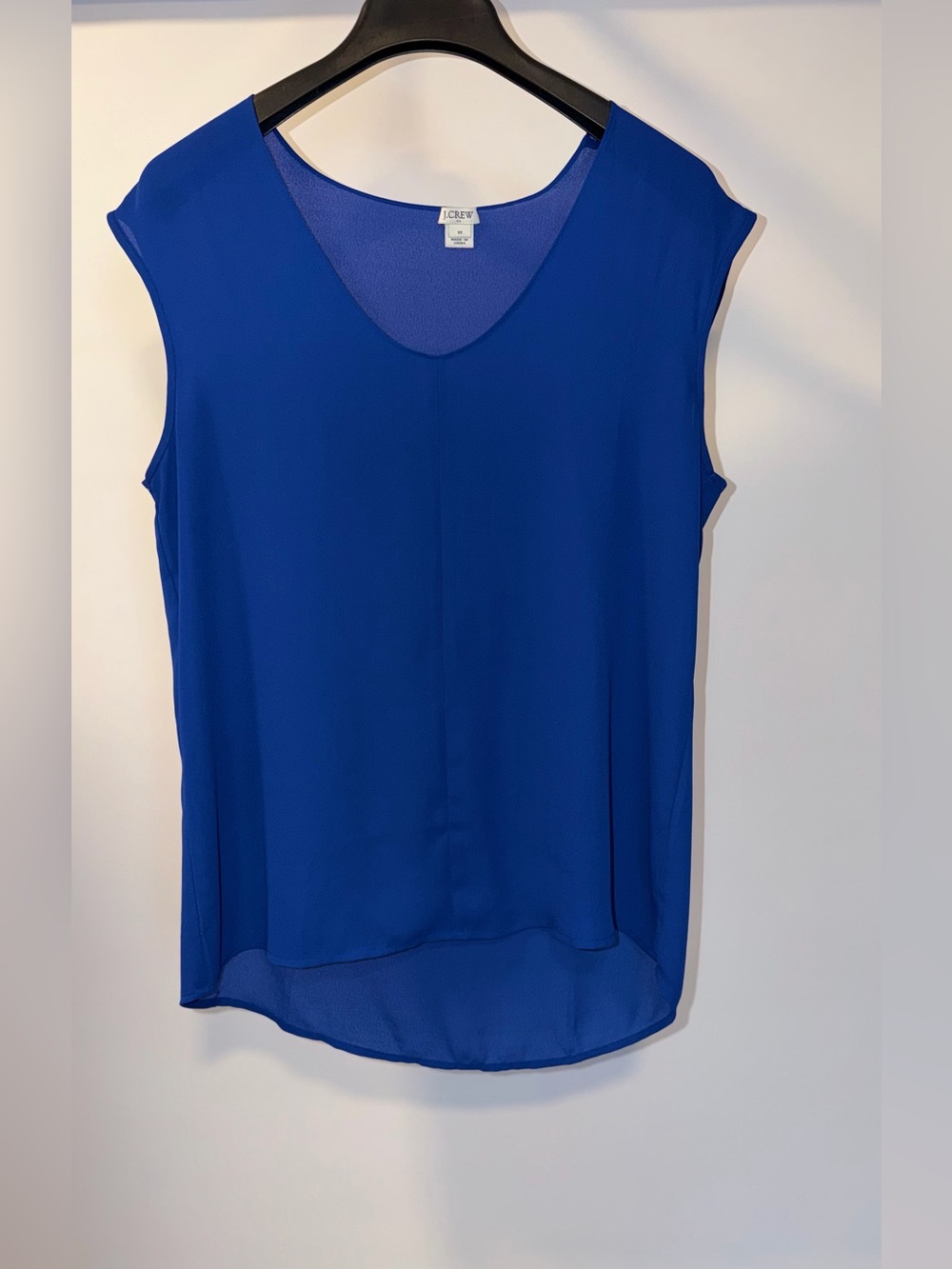 J. Crew Royal Blue V‑Neck Sleeveless Camisole
